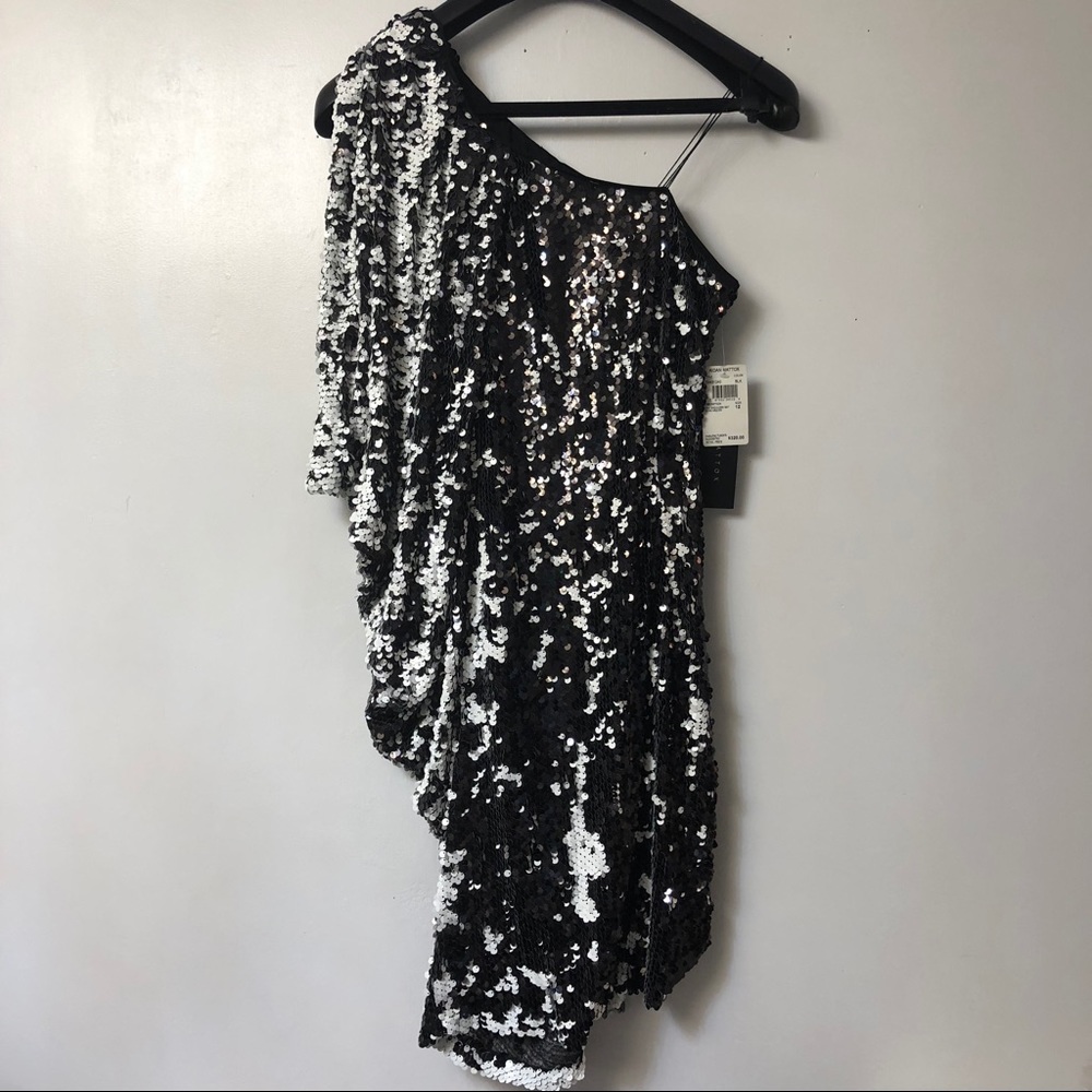 Aidan Mattox Sequin One Shoulder dress size 12